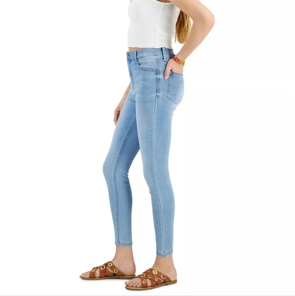 CELEBRITY PINK Women's Juniors' High Rise Skinny Ankle Jeans size 5 - Picture 3 of 11